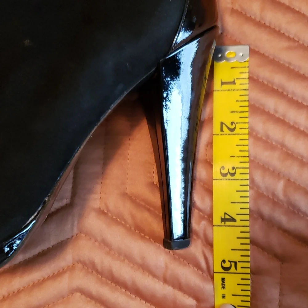 Patent Cap Toe Suede Boots! - Picture 4 of 4
